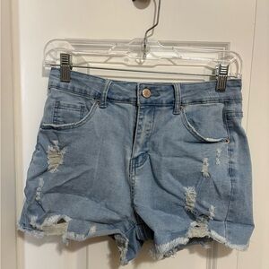 Distressed Denim Women's Shorts